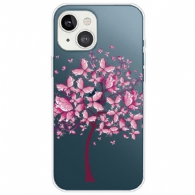 Hoesje voor iPhone 14 Plus Transparante Vlinderboom