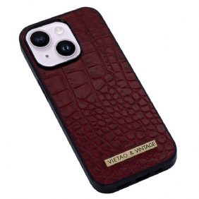 Hoesje voor iPhone 14 Plus Vietao Krokodillenhuid-effect