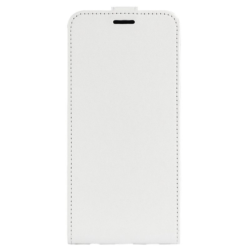 Leren Hoesje voor iPhone 14 Plus Folio-hoesje Retro Verticale Klep