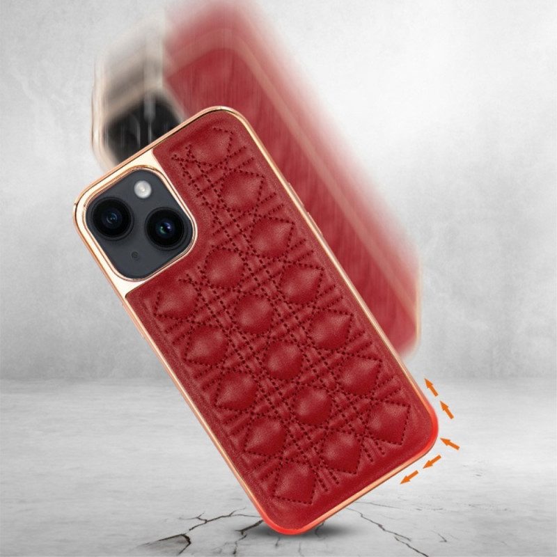 Telefoonhoesje voor iPhone 14 Plus Vietao Couture Leereffect