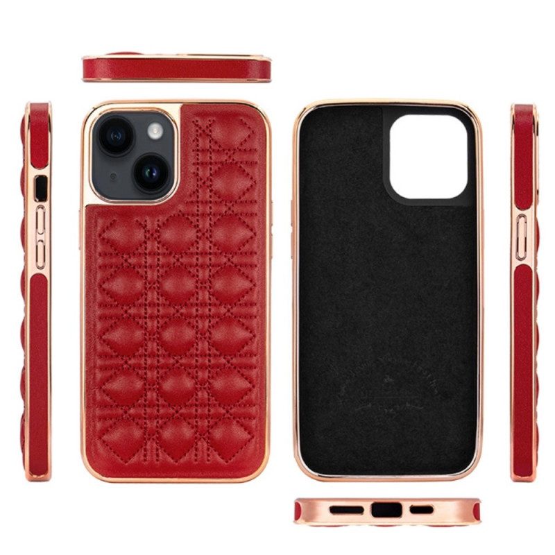 Telefoonhoesje voor iPhone 14 Plus Vietao Couture Leereffect