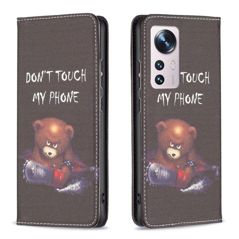 Bescherming Hoesje voor Xiaomi 12 / 12X Folio-hoesje Gevaarlijke Beer