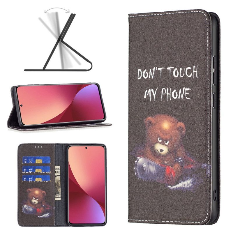 Bescherming Hoesje voor Xiaomi 12 / 12X Folio-hoesje Gevaarlijke Beer