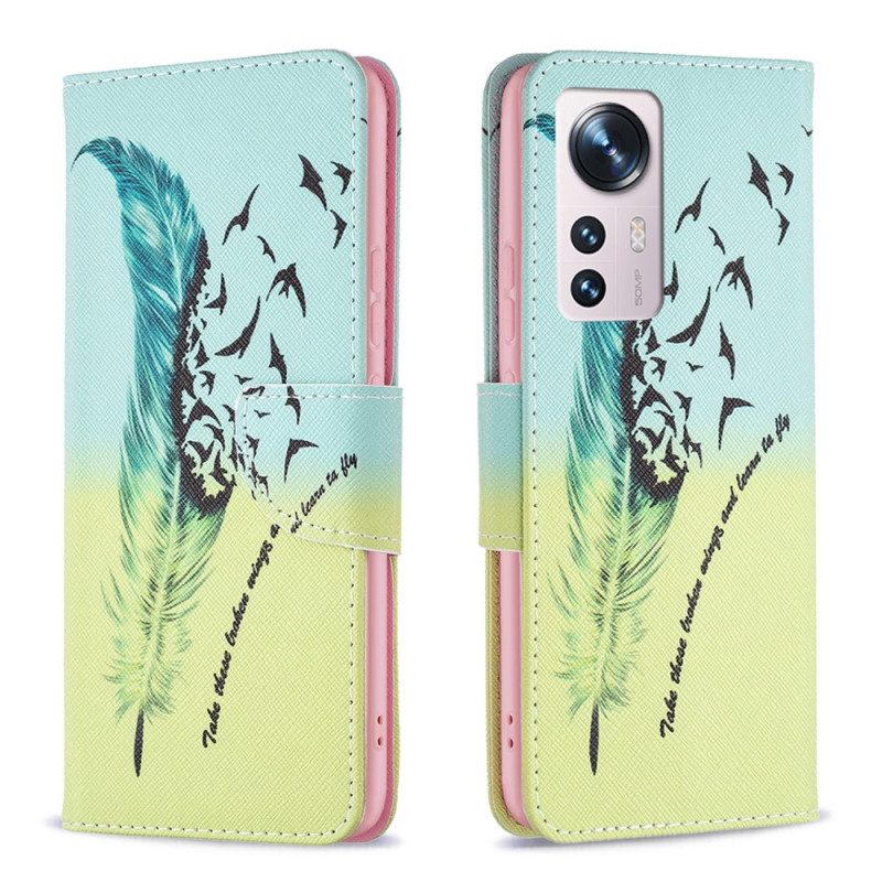 Flip Case voor Xiaomi 12 / 12X Leren Vliegen