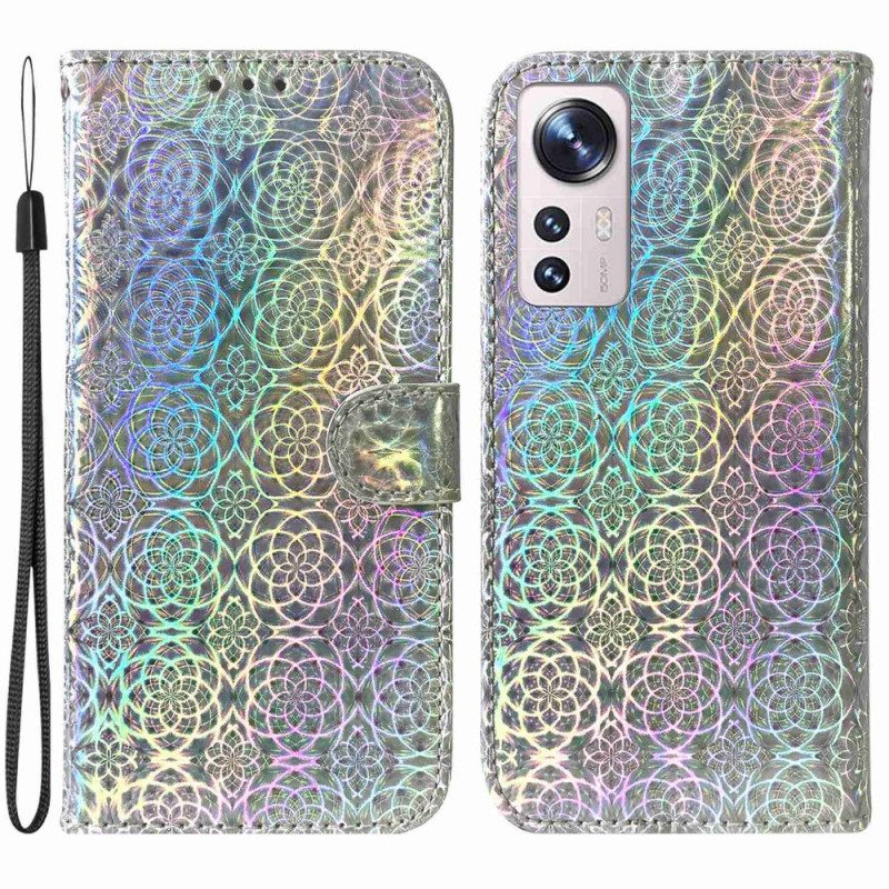 Folio-hoesje voor Xiaomi 12 / 12X Disco-stijl