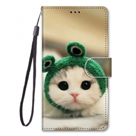 Folio-hoesje voor Xiaomi 12 / 12X Katten Met Lanyard