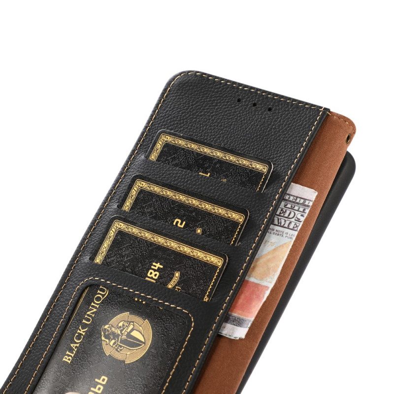 Folio-hoesje voor Xiaomi 12 / 12X Khazneh Rfid Echt Leer