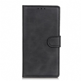 Folio-hoesje voor Xiaomi 12 / 12X Retro Mat Leereffect