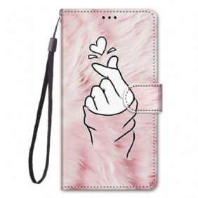 Folio-hoesje voor Xiaomi 12 / 12X Vinger Hart