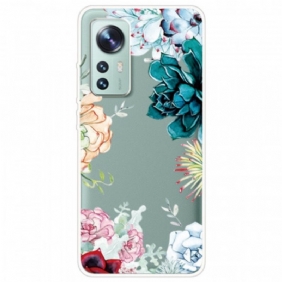 Hoesje voor Xiaomi 12 / 12X Aquarel Bloemen