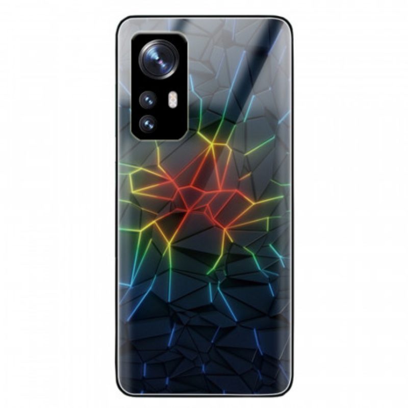 Hoesje voor Xiaomi 12 / 12X Geometrie Gehard Glas