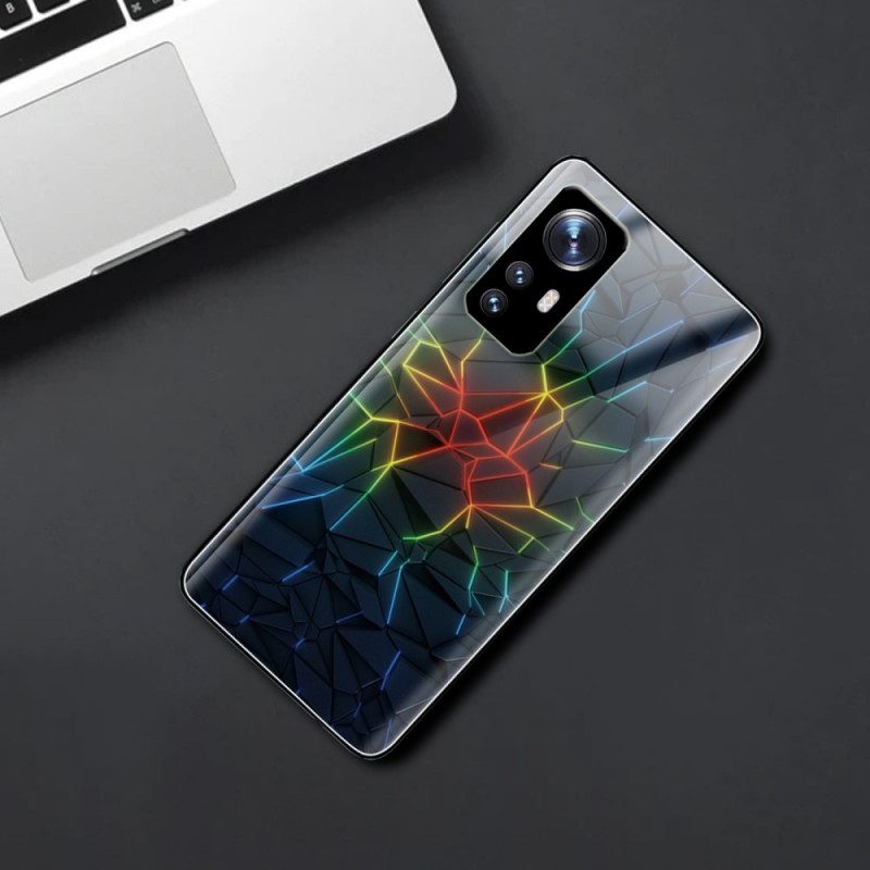 Hoesje voor Xiaomi 12 / 12X Geometrie Gehard Glas