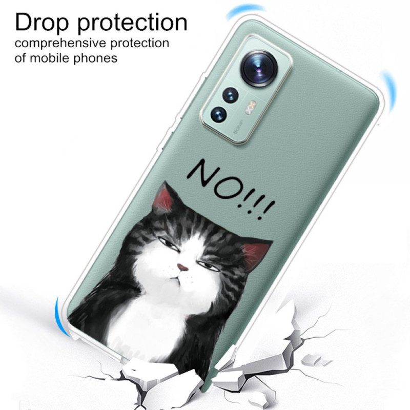 Hoesje voor Xiaomi 12 / 12X De Kat Die Nee Zegt