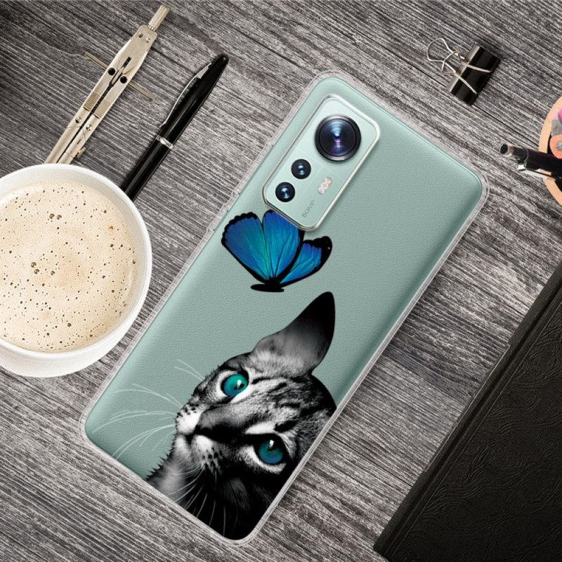 Hoesje voor Xiaomi 12 / 12X Kat En Vlinder