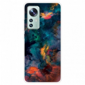 Hoesje voor Xiaomi 12 / 12X Kleurrijke Cloud Silicone