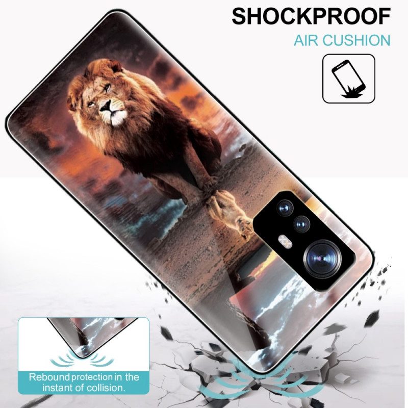 Hoesje voor Xiaomi 12 / 12X Lion Cub's Dream Gehard Glas