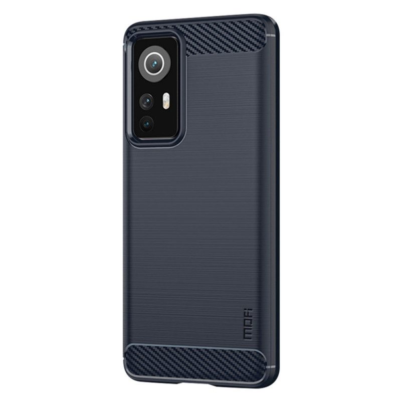 Hoesje voor Xiaomi 12 / 12X Mofi Geborsteld Koolstofvezel