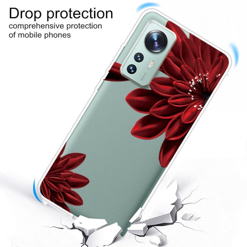 Hoesje voor Xiaomi 12 / 12X Rode Bloemen