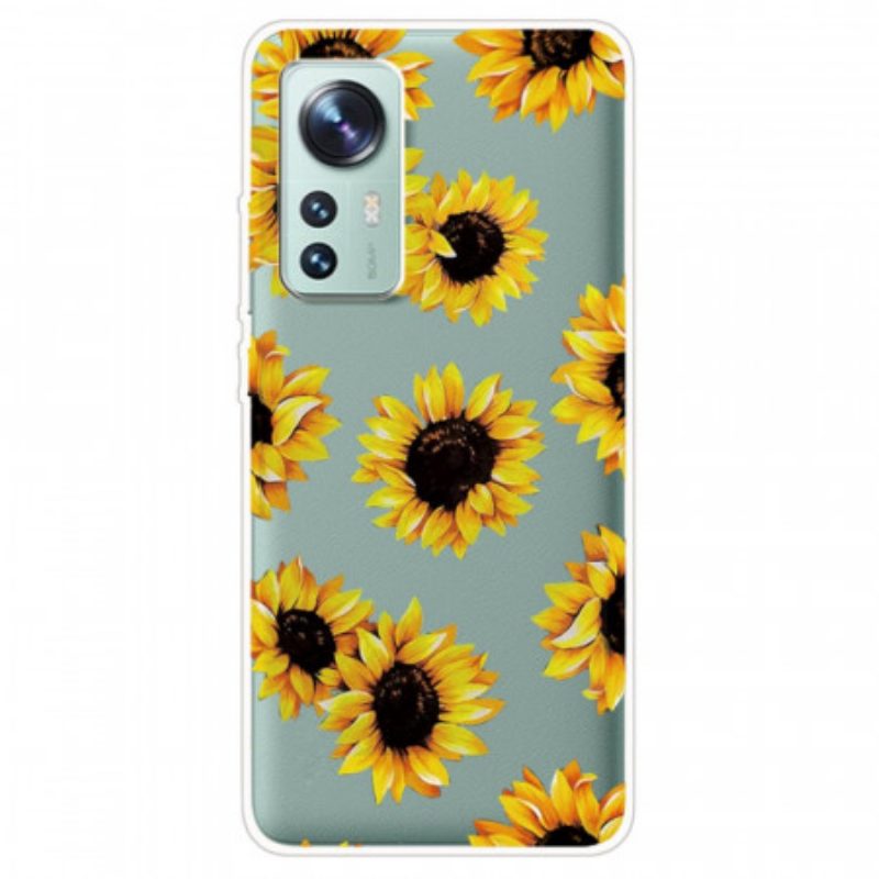 Hoesje voor Xiaomi 12 / 12X Siliconen Zonnebloemen