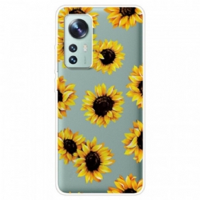 Hoesje voor Xiaomi 12 / 12X Siliconen Zonnebloemen