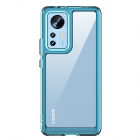 Hoesje voor Xiaomi 12 / 12X Transparant Met Gekleurde Contouren