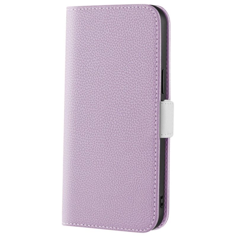 Leren Hoesje voor Xiaomi 12 / 12X Litchi Lederen Dubbele Sluiting