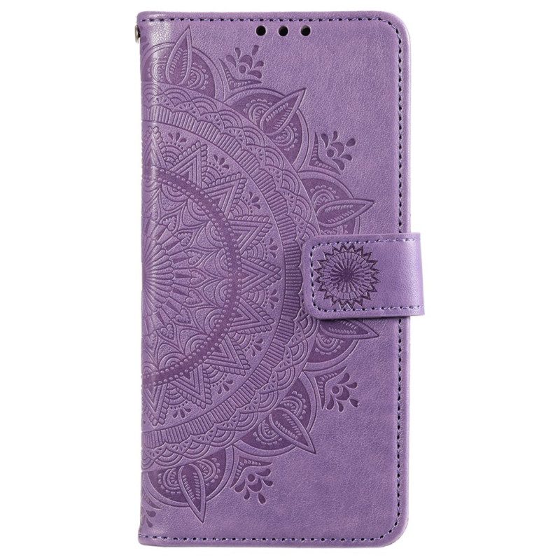 Leren Hoesje voor Xiaomi 12 / 12X Zon Mandala