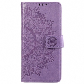 Leren Hoesje voor Xiaomi 12 / 12X Zon Mandala