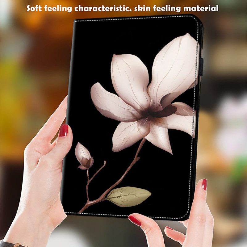 Leren Hoesje Samsung Galaxy Tab S9 Ultra Bloemen Bescherming Hoesje