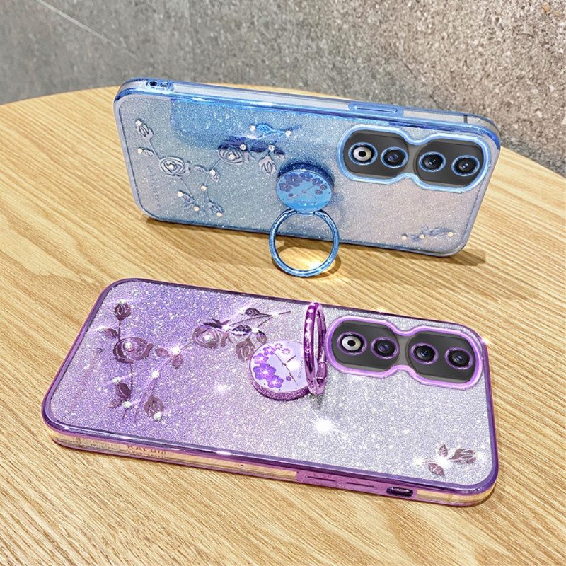 Hoesje voor Honor 90 Pro Glitter- En Handsfree-ondersteuning