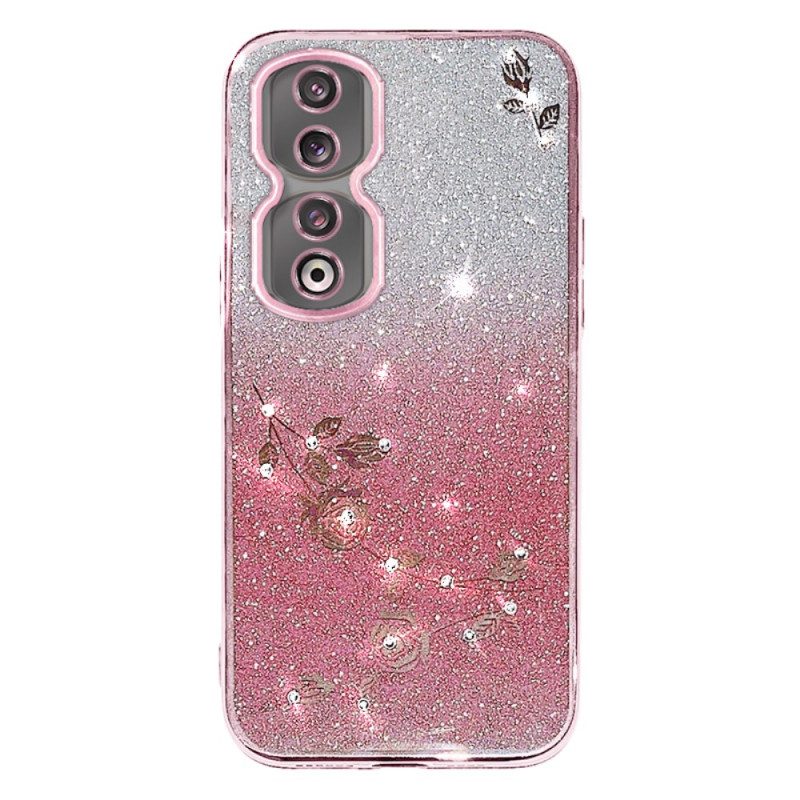 Telefoonhoesje voor Honor 90 Pro Kleurverloop Glitter