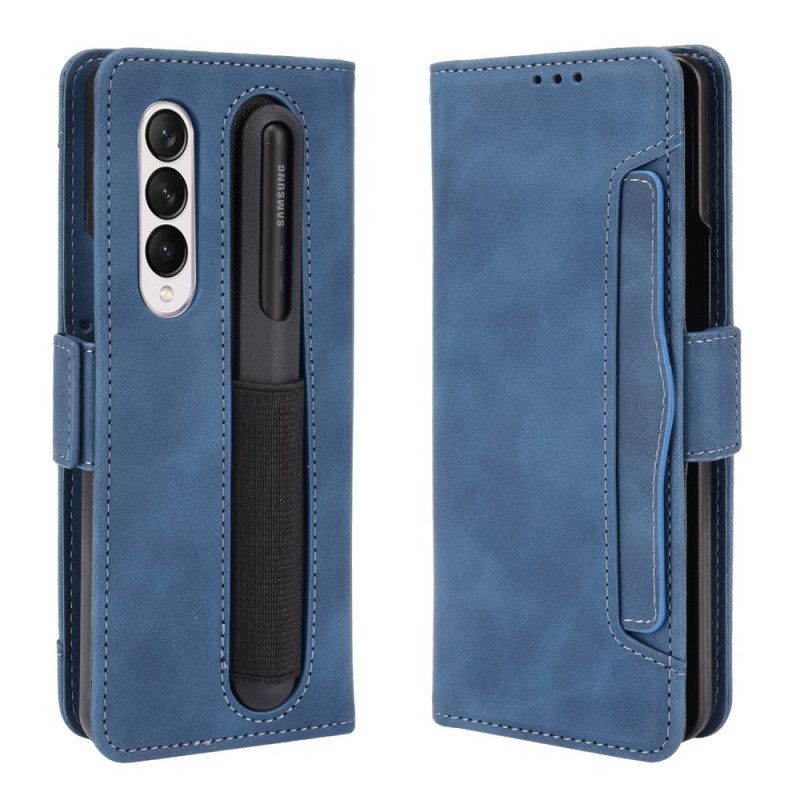 Flip Case voor Samsung Galaxy Z Fold 3 5G Eersteklas Stylushouder