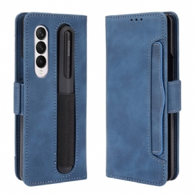 Flip Case voor Samsung Galaxy Z Fold 3 5G Eersteklas Stylushouder