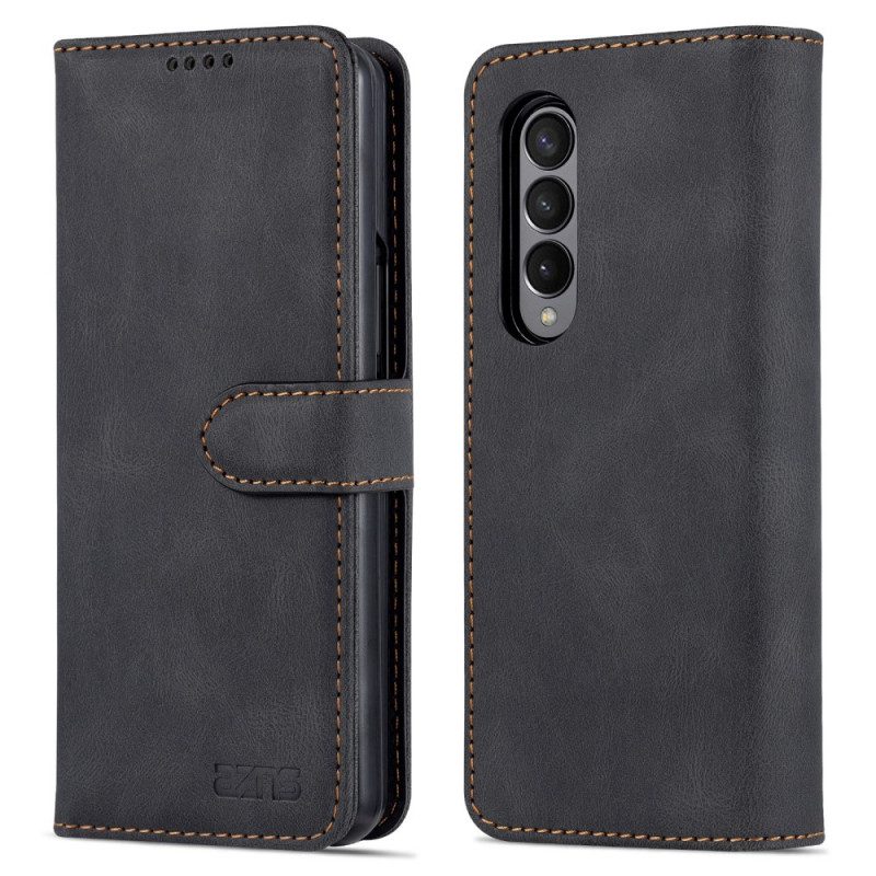 Folio-hoesje voor Samsung Galaxy Z Fold 3 5G Azns Leerstyling