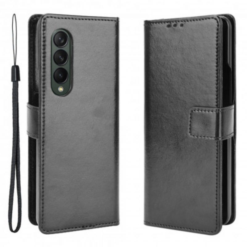 Folio-hoesje voor Samsung Galaxy Z Fold 3 5G Flitsend Kunstleer