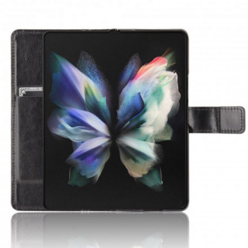 Folio-hoesje voor Samsung Galaxy Z Fold 3 5G Flitsend Kunstleer