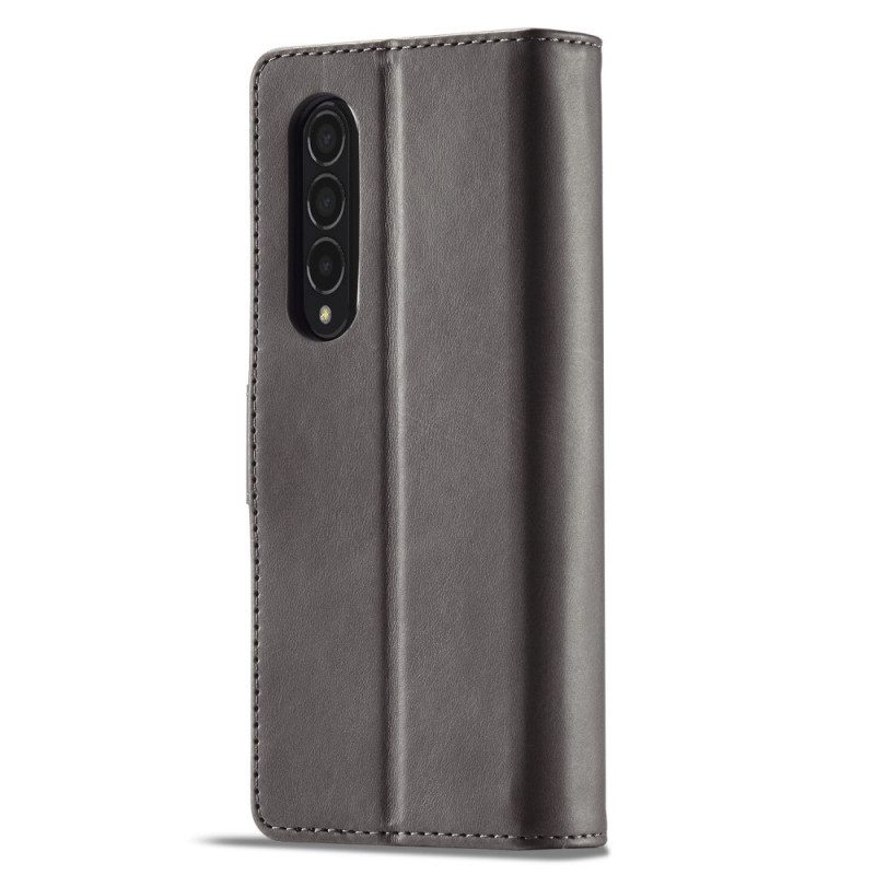 Folio-hoesje voor Samsung Galaxy Z Fold 3 5G Lc.imeeke Ledereffect