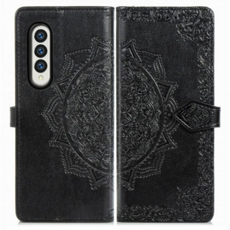 Folio-hoesje voor Samsung Galaxy Z Fold 3 5G Mandala Middeleeuwen