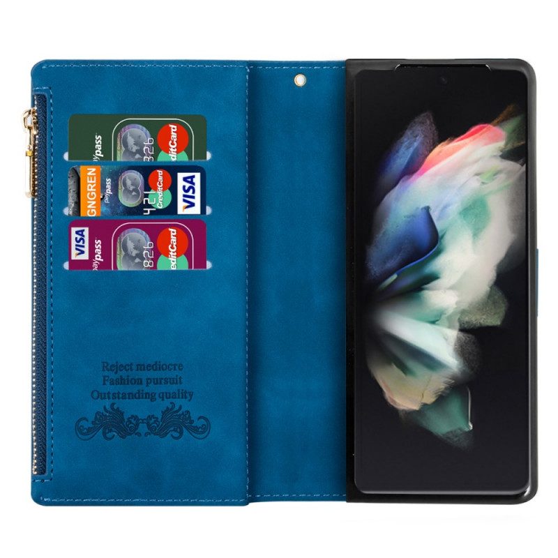 Folio-hoesje voor Samsung Galaxy Z Fold 3 5G Met Portemonnee