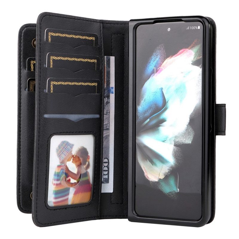 Folio-hoesje voor Samsung Galaxy Z Fold 3 5G Multifunctionele Zakelijke Portemonnee