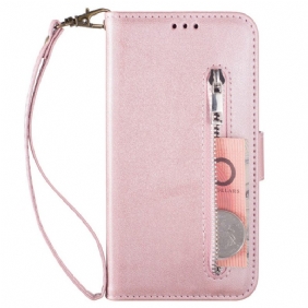 Folio-hoesje voor Samsung Galaxy Z Fold 3 5G Portemonnee Met Lanyard