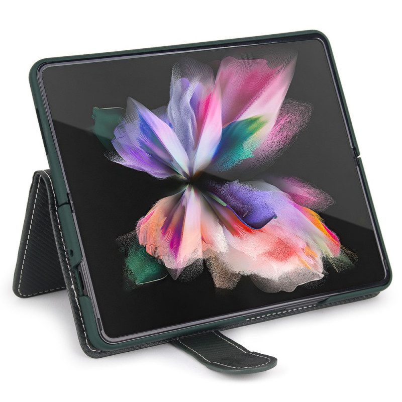 Hoesje Folio-hoesje voor Samsung Galaxy Z Fold 3 5G Afneembare Pennenhouder