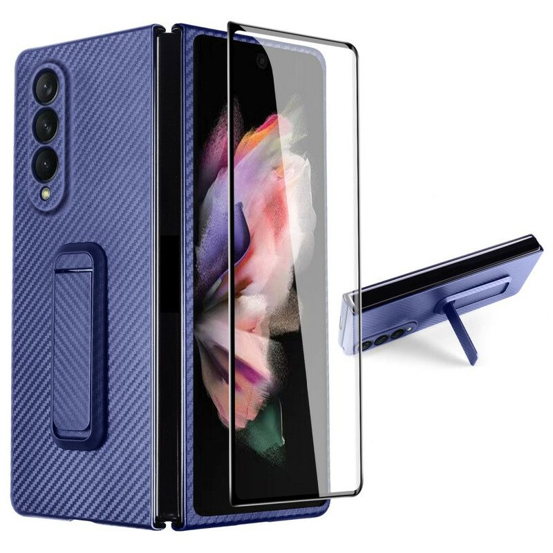 Hoesje voor Samsung Galaxy Z Fold 3 5G Bescherming Hoesje Ondersteuning En Schermbeschermer