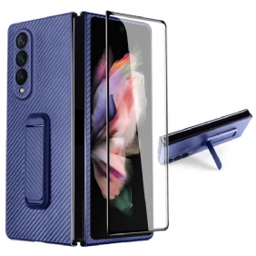 Hoesje voor Samsung Galaxy Z Fold 3 5G Bescherming Hoesje Ondersteuning En Schermbeschermer