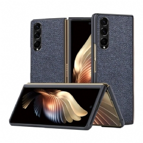 Hoesje voor Samsung Galaxy Z Fold 3 5G Getextureerd Leereffect