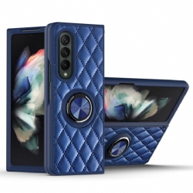 Hoesje voor Samsung Galaxy Z Fold 3 5G Gevoerd Met Ring-support