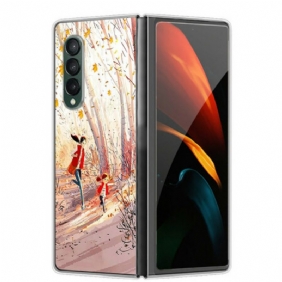 Hoesje voor Samsung Galaxy Z Fold 3 5G Herfst Landschap