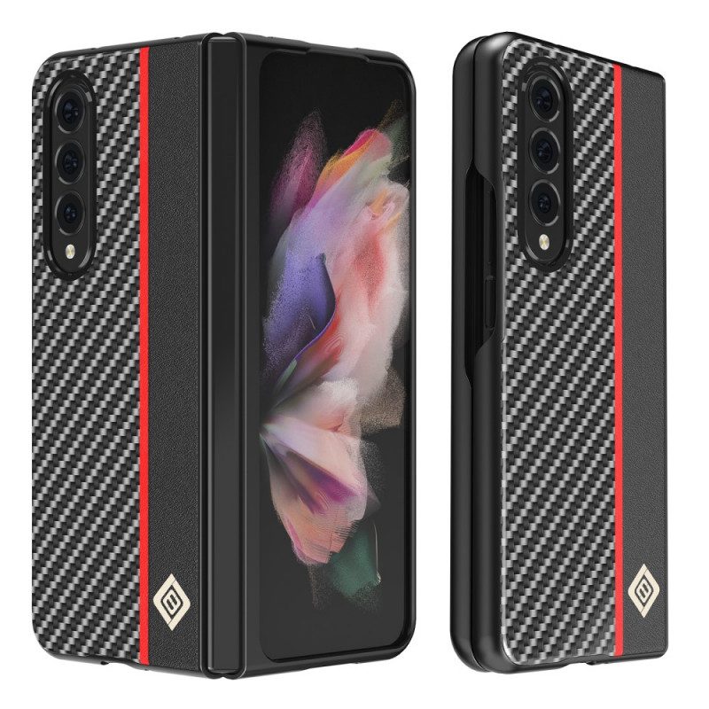 Hoesje voor Samsung Galaxy Z Fold 3 5G Koolstofvezellijn Lc.imeeke