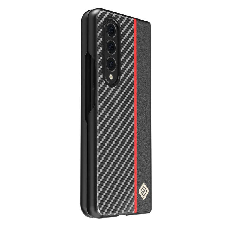 Hoesje voor Samsung Galaxy Z Fold 3 5G Koolstofvezellijn Lc.imeeke