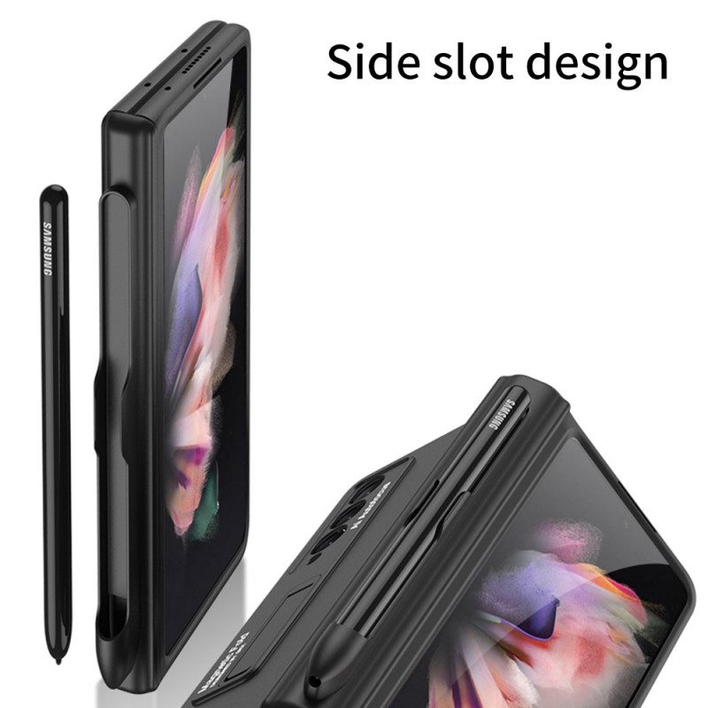 Hoesje voor Samsung Galaxy Z Fold 3 5G Kunststof Standaard En Stylushouder Gkk